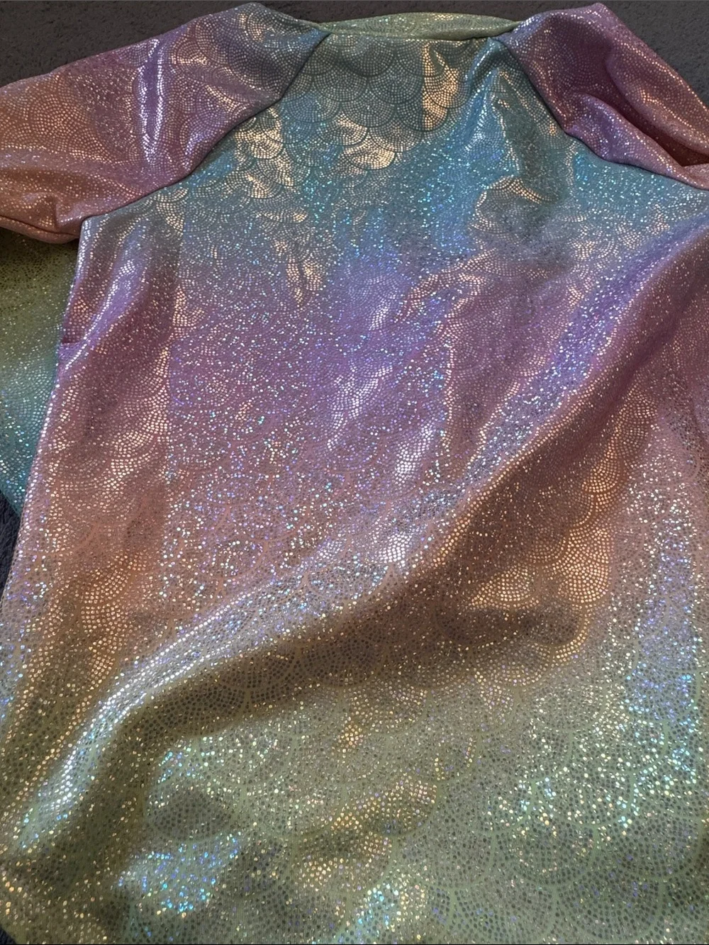 Old Navy Girls' Rainbow Shimmer Long-Sleeve One-Piece Swimsuit